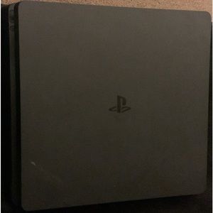 PS4 and headset and controller